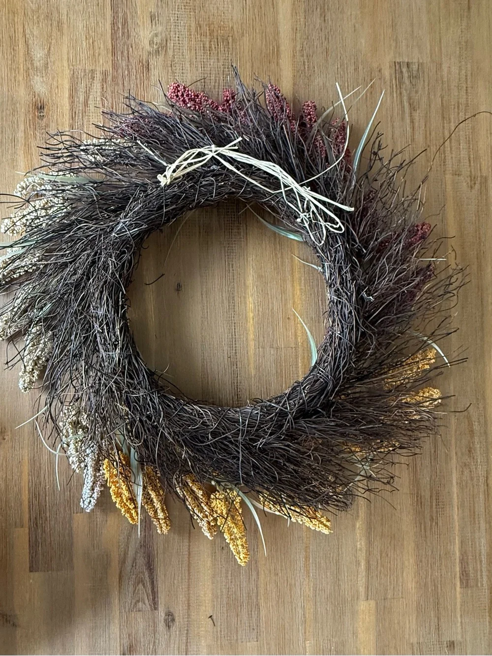 Decorative Grapevine Berry Wreath | Farmhouse Cottage Rustic Home Décor
